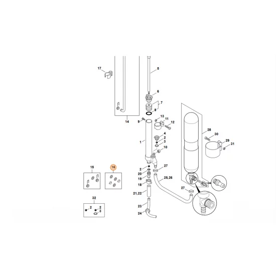 STIHL  Zestaw zatyczki składanej 4247 007 1001